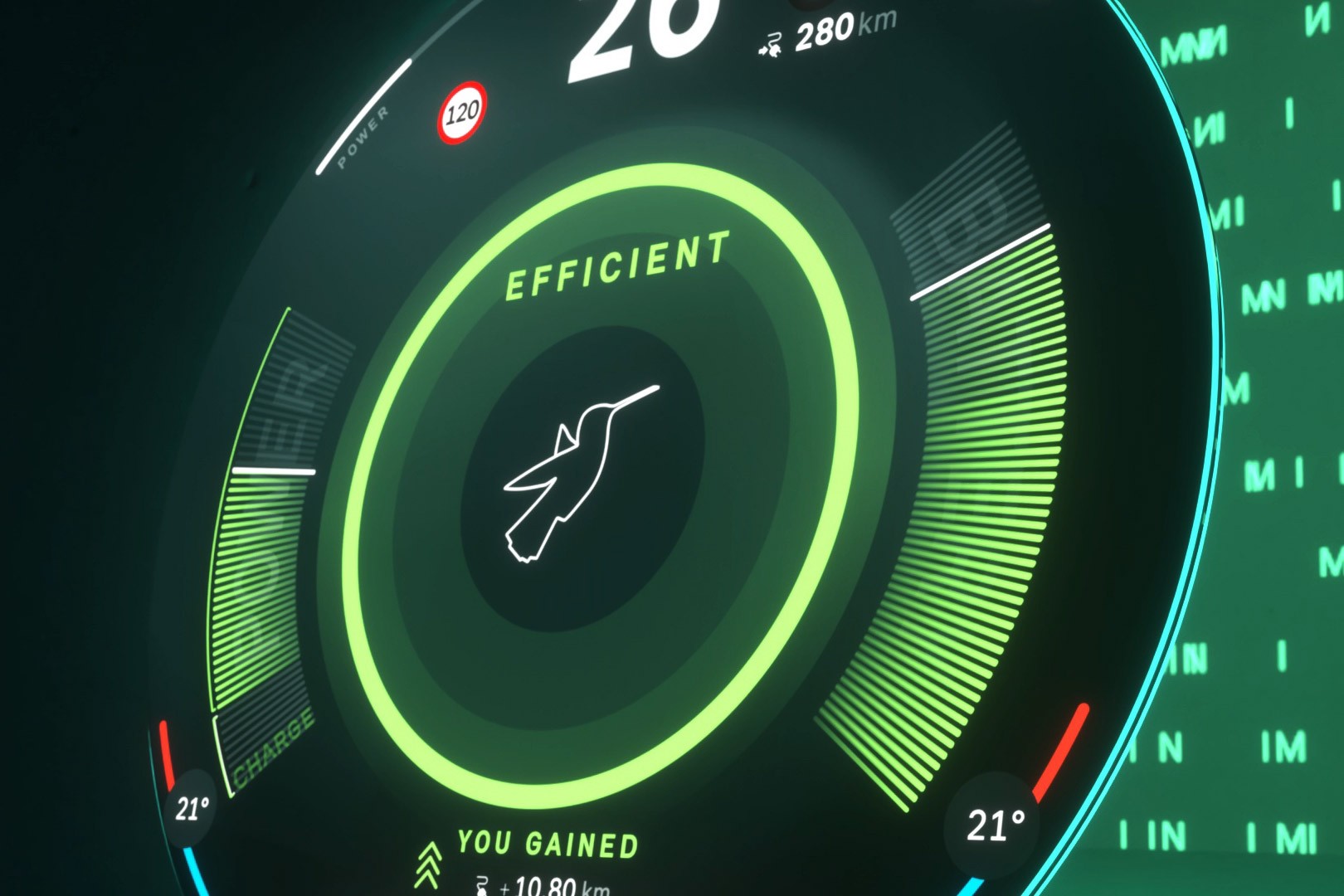 MINI Elektromobilnost - domet - zeleni režim